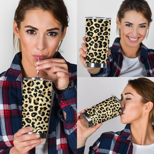 Leopard Print Design Pattern Tumbler