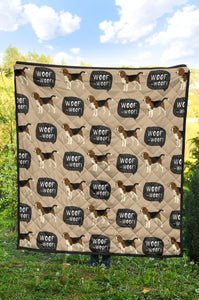 Beagle Pattern Premium Quilt
