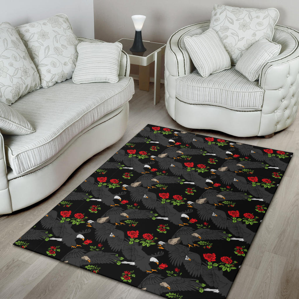 Eagle Pattern Print Design 04 Area Rug