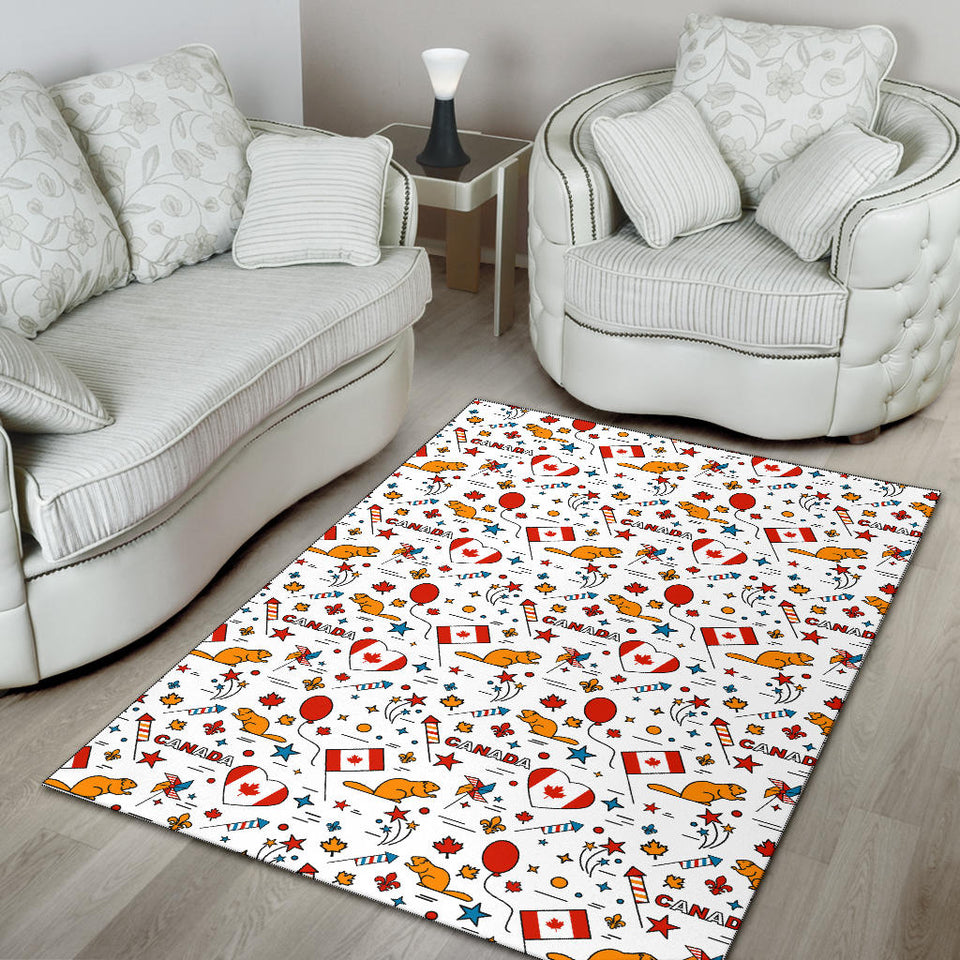 Canada Pattern Print Design 03 Area Rug