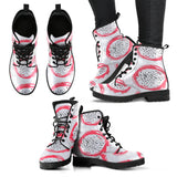 Hand Drawn Dragon Fruit Leather Boots
