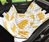French Fries White Paper Box Pattern Dog Car Seat Covers
