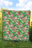 Coconut Pattern Print Design 01 Premium Quilt