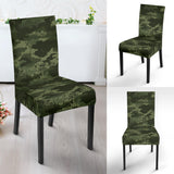 Digital Green Camo Camouflage Pattern Dining Chair Slipcover