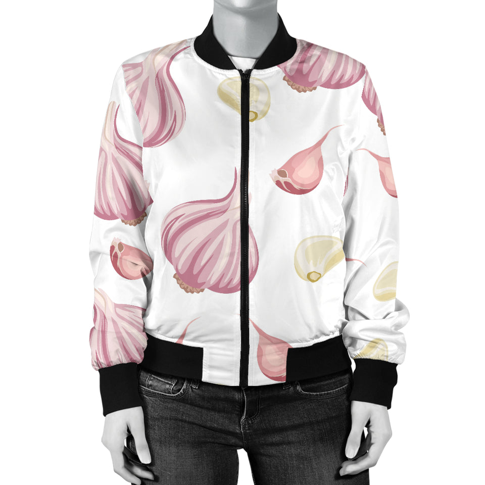 Garlic Pattern Women'S Bomber Jacket