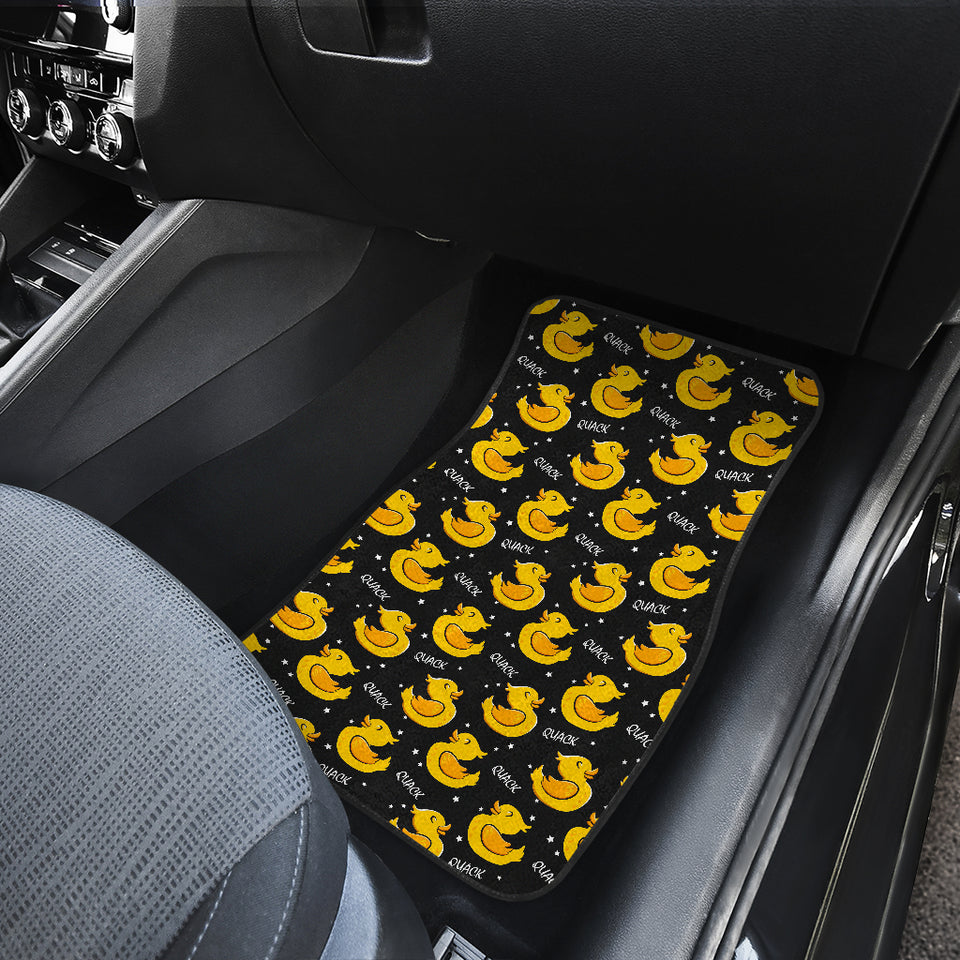 Duck Toy Pattern Print Design 05 Front Car Mats
