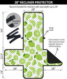 Lime design pattern Recliner Cover Protector
