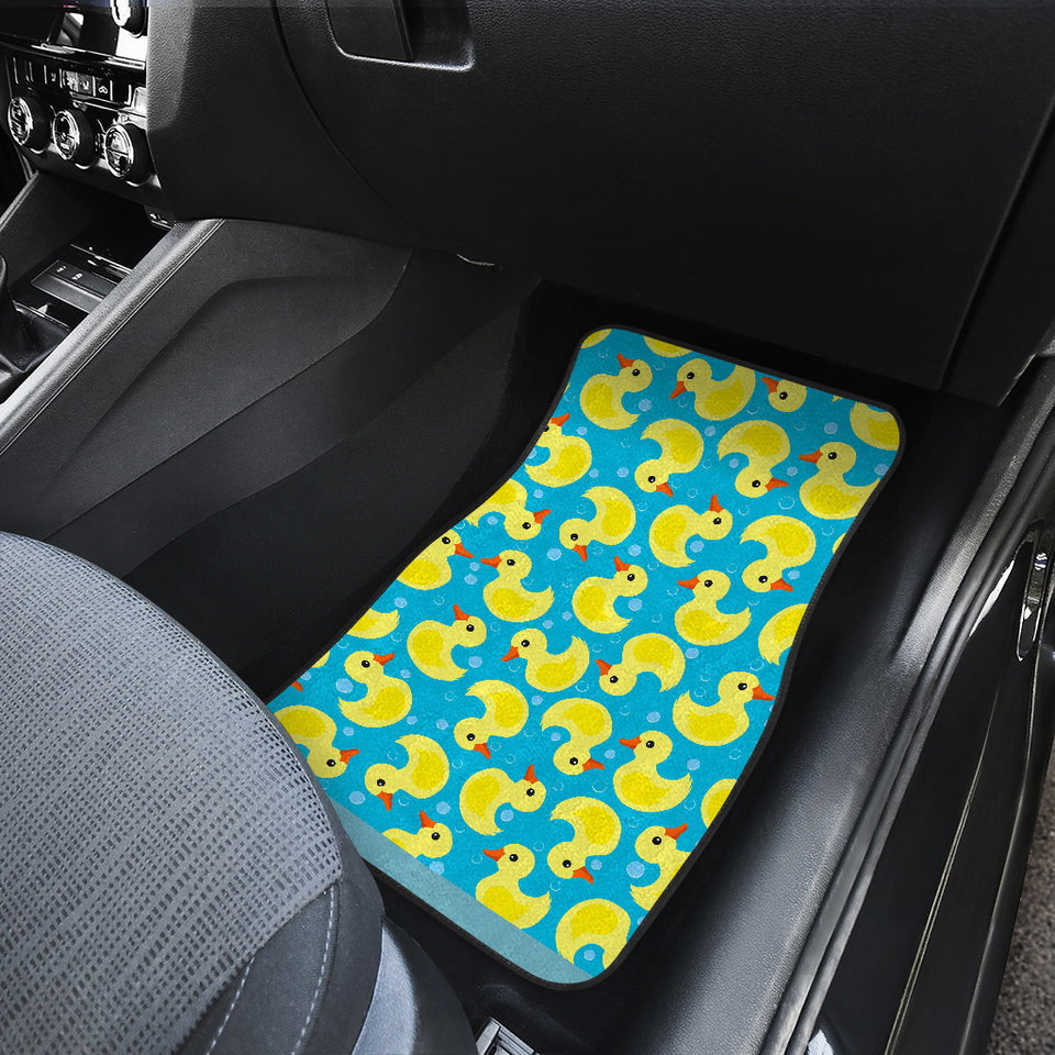 Duck Toy Pattern Print Design 04 Front Car Mats