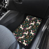 Unicorns Forest Background Front Car Mats