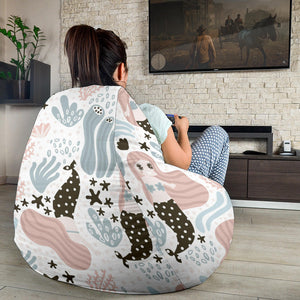 Cute Mermaid Pattern Bean Bag Cover