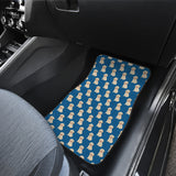 Golden Retriever Pattern Print Design 03 Front Car Mats
