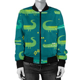 Crocodile Pattern Women'S Bomber Jacket