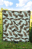 Eagle Pattern Print Design 01 Premium Quilt