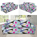 Stingray Pattern Print Design 01  Sofa Slipcover