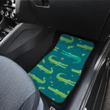 Crocodile Pattern Front And Back Car Mats