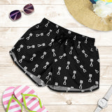 Engine Piston Black Theme Pattern Print Design 03 Women Shorts