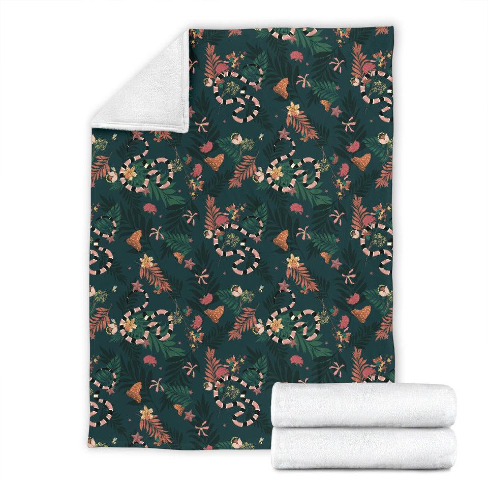 Snake Forest Pattern Premium Blanket