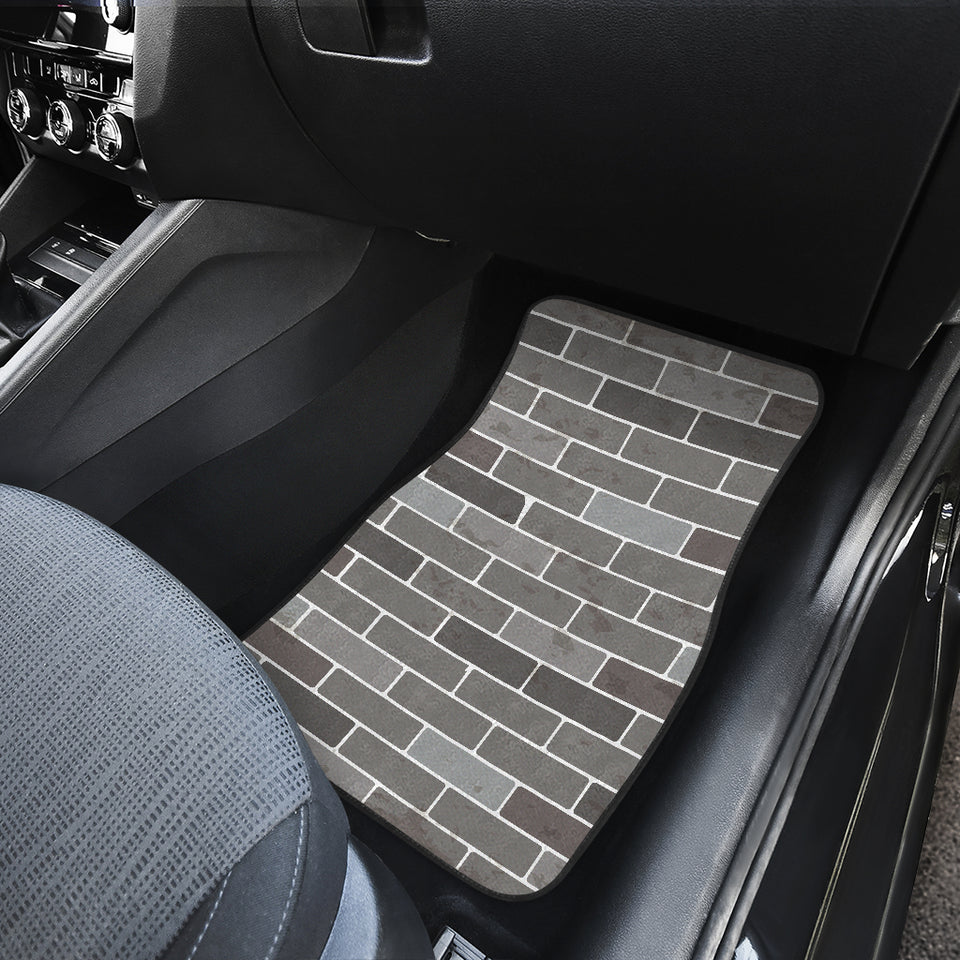 Brick Printed Pattern Print Design 05 Front Car Mats