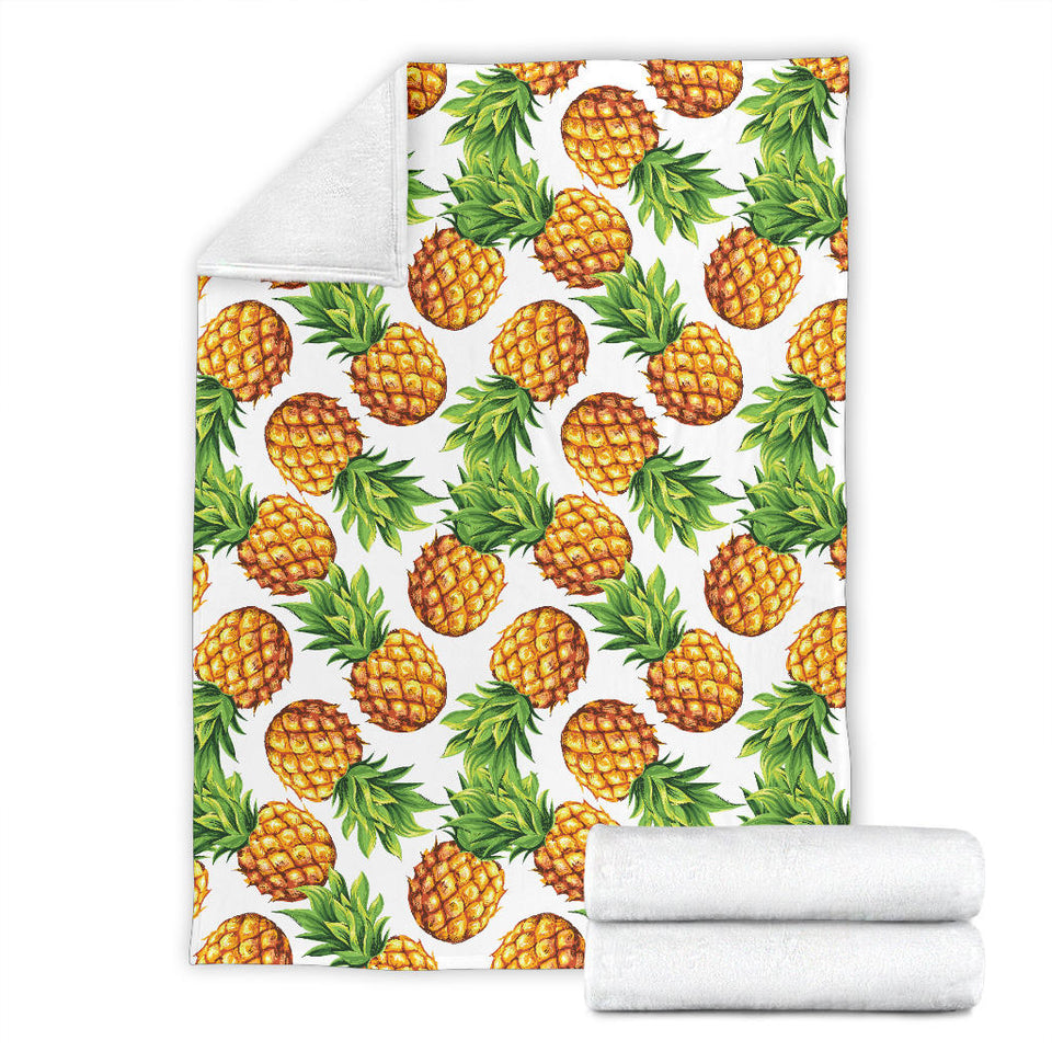 Pineapples Design Pattern Premium Blanket