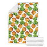 Pineapples Design Pattern Premium Blanket