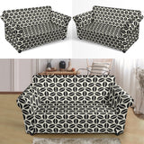 Coffee Bean Abstract Modern Pattern Loveseat Couch Slipcover