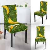 Banana Palm Leaves Pattern Dining Chair Slipcover