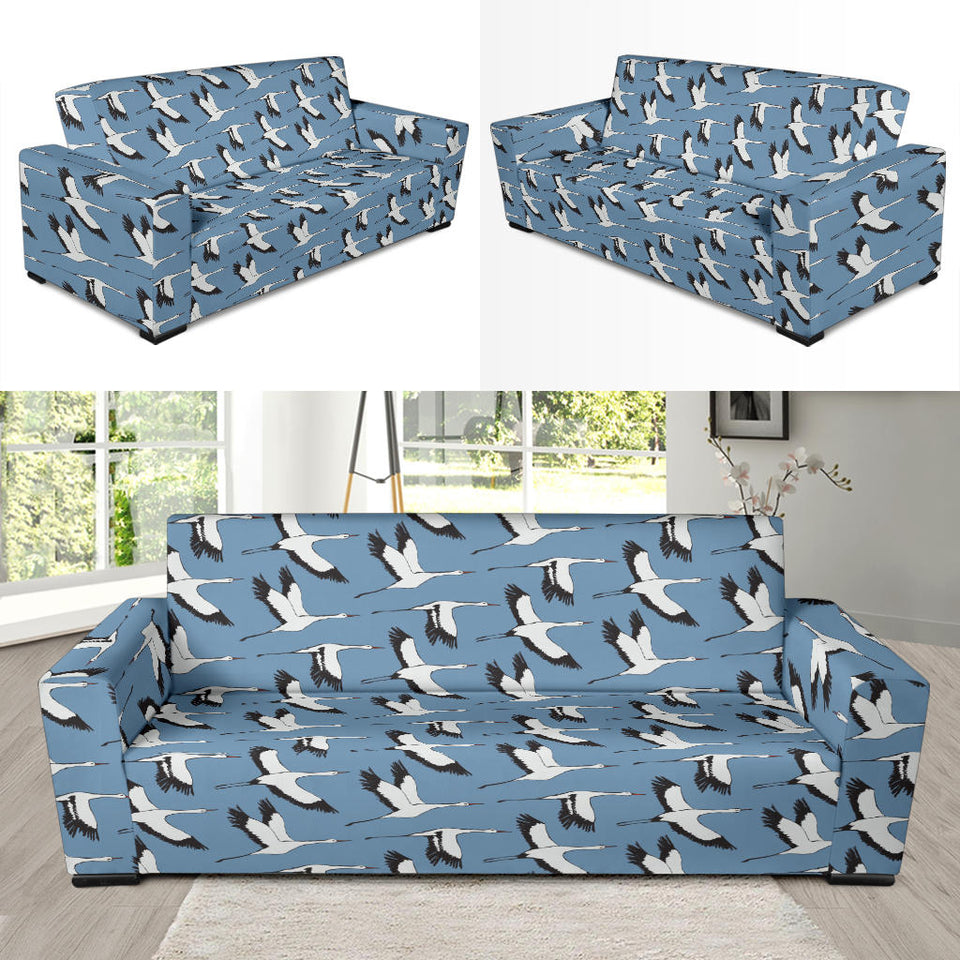 Seagull Pattern Print Design 04  Sofa Slipcover