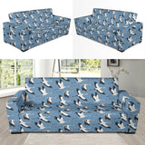 Seagull Pattern Print Design 04  Sofa Slipcover