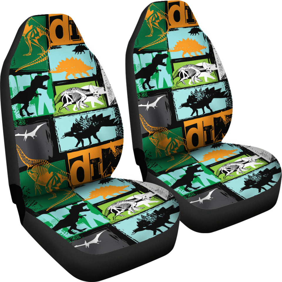 Dinosaurs Print Pattern Universal Fit Car Seat Covers
