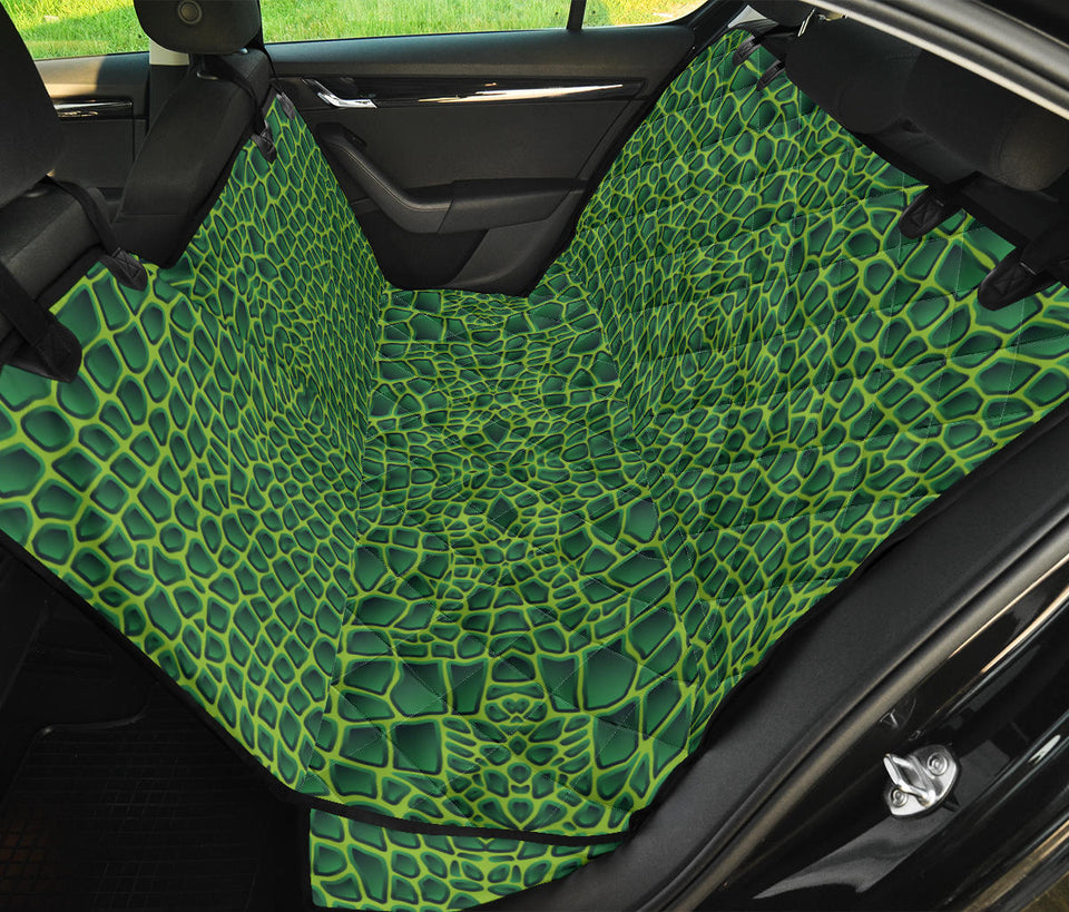 Crocodile Skin Printed Dog Car Seat Covers