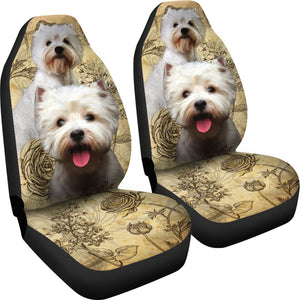 West Highland White Terrier Car Seat Covers (Set Of 2)