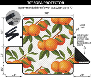 Oranges pattern background Sofa Cover Protector