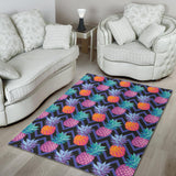 Pineapples Pattern Zigzag Background Area Rug