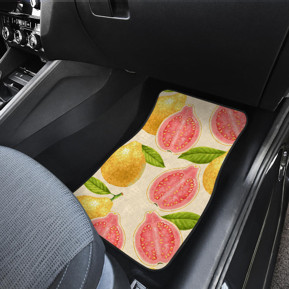 Beautiful Guava Pattern Front And Back Car Mats