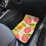 Beautiful Guava Pattern Front And Back Car Mats