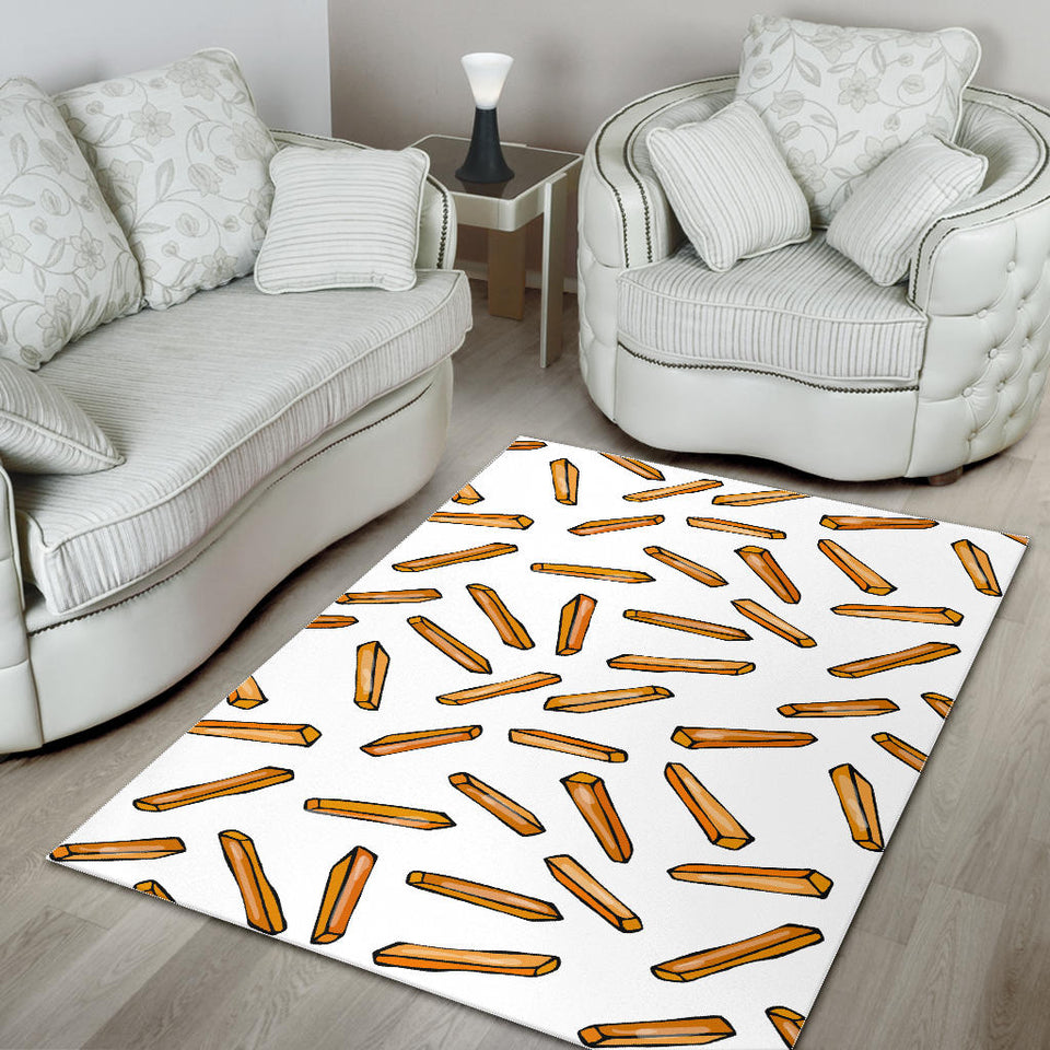 French Fries Potato Pattern Area Rug