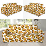Hamburger Pattern Print Design 03 Sofa Slipcover