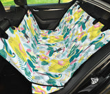 Cute Parrot Toucan Flamingo Cactus Exotic Leaves Pattern Dog Car Seat Covers