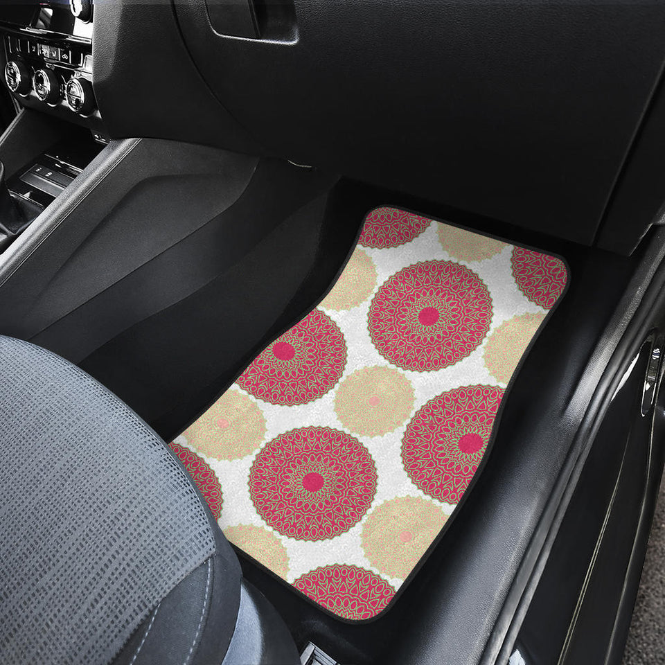 Circle Indian Pattern Front Car Mats