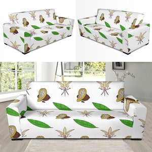 Color Hand Drawn Cocoa Pattern Sofa Slipcover