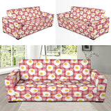 Fried Eggs Pattern Print Design 03 Sofa Slipcover