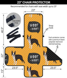 Boston terrier design pattern Chair Cover Protector