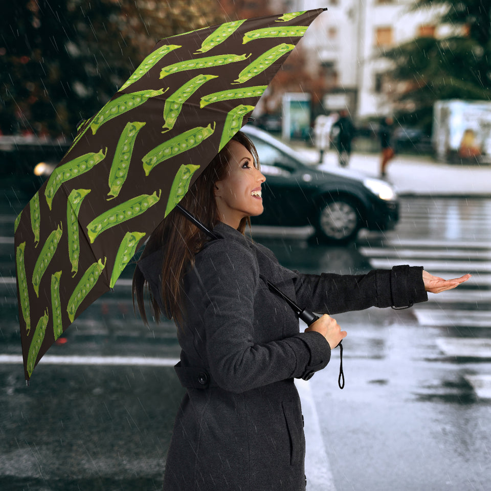 Green Peas Pattern Print Design 05 Umbrella