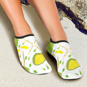 Durian Pattern Background Aqua Shoes