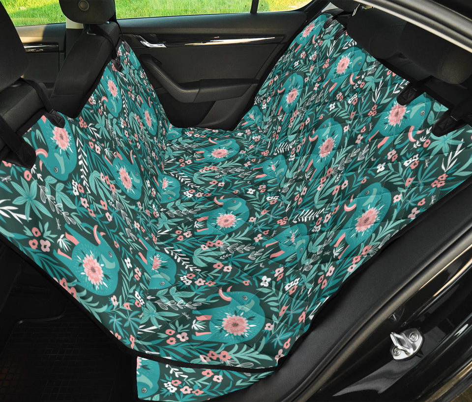 Elephants Jungle Pattern Dog Car Seat Covers