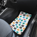 Math Pattern Print Design 05 Front and Back Car Mats