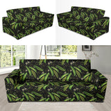 Green Peas Pattern Print Design 02 Sofa Slipcover