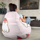 Cute Shiba Inu Dog Apple Pattern Bean Bag Cover