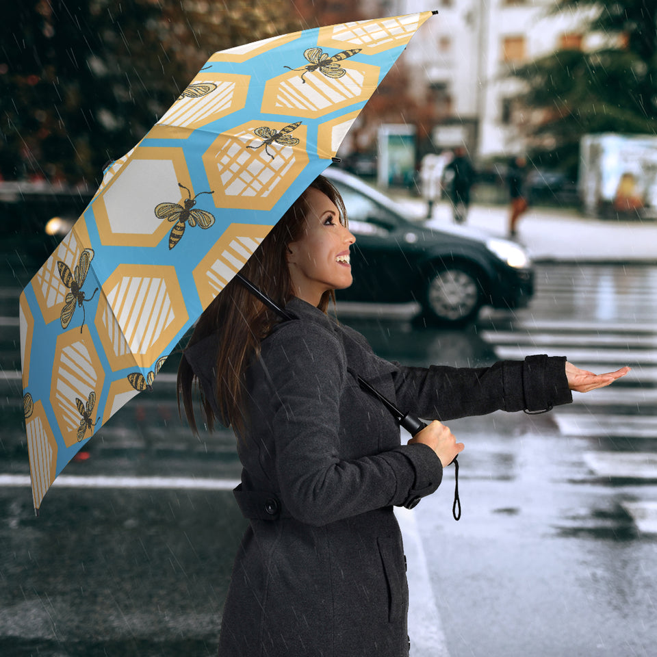 Bee Honeycomb Pattern Umbrella
