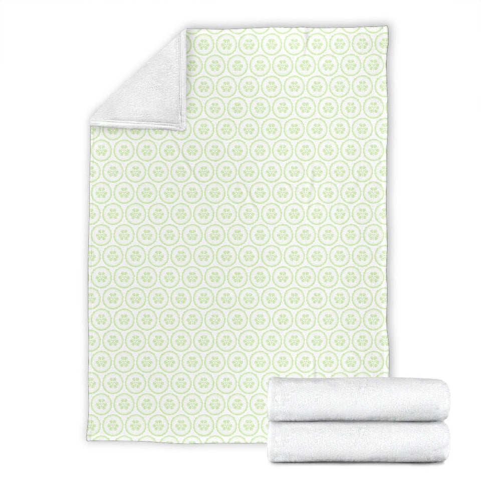 Cucumber Pattern Background Premium Blanket